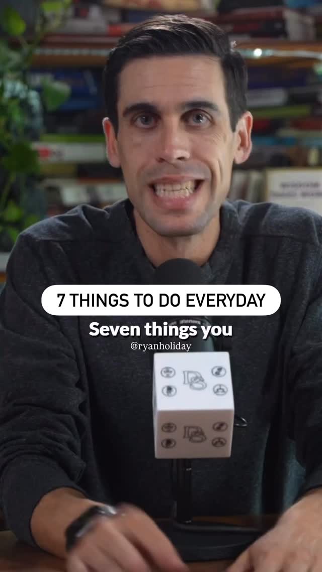 These are 7 things that the Stoics say you need to do every day.