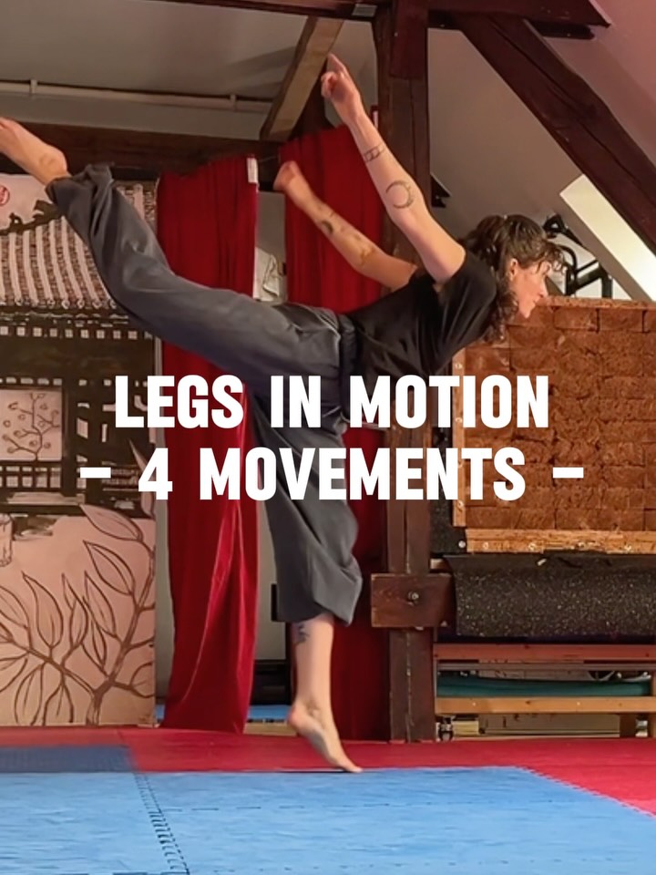 4 ideas to move your legs - sink, push, bounce, swing :)